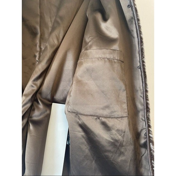 Anthropologie UNREAL FUR Striped Faux Fur Jacket - Retail $429, Size: XL NWT - Picture 8 of 11